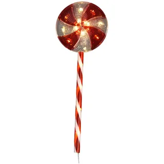 Home Styling Collection Weihnacht Deko Beleuchtung , Rot , Kunststoff , 18x62x18 cm , Dekoration, Weihnachtsdekoration