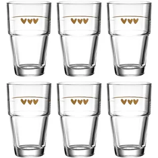 LEONARDO Latte Macchiato Glas 0,41 l 6-tlg.