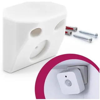 mobilefox Halterung passend für Philips Hue Motion Sensor Bewegungsmelder Eckhalter Bewegungssensor Wandhalter Halter