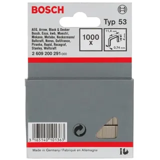 Bosch Tackerklammern Typ 53, 11,4 x 0,74 x 4 mm,