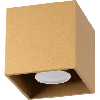 Sollux Lighting QUAD 1 1xGU10 gold 10x10x10cm