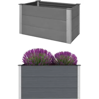 Garten-Hochbeet WPC 100 x 50 x 54 cm Grau - Grau
