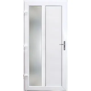 Nebeneingangstür K511 Kunststoff Weiß 98 cm x 198 cm Anschlag Links