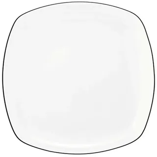 SELTMANN WEIDEN Frühstücksteller eckig 20 cm schwarz/weiß 6 Stück
