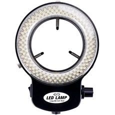 Smallterm 144 LED Mikroskop Ringlicht Ringleuchte 0-100% Einstellbar Lampe für Microscope Ringbeleuchtung