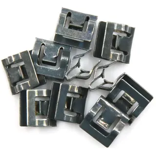 sourcing map 10 STK. Auto Innenkonsole Armaturenbrett Verkleidung Halteklammer Metall Schwarz