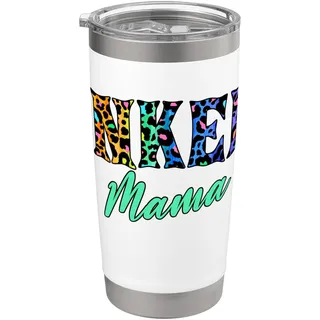 Inked Mama - Tätowierte Mama mit Leopardenmuster Attitude Doppelwandiger Edelstahl-Thermobecher