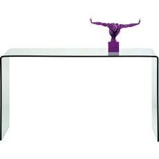 Bild Kare-Design Konsolentisch, Transparent, Glas, 30x76 cm Wohnzimmer, Wohnzimmertische, Konsolentische