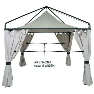 Siena Garden Seitenteile zu Pavillon Ascot 3 x 3 m natur, 4 er Set