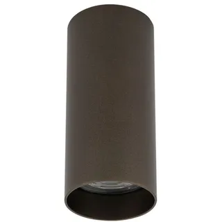 Aufbauspot Deckenlampe Rund Metall Schokolade GU10 Ø5,5 cm Küche Bad