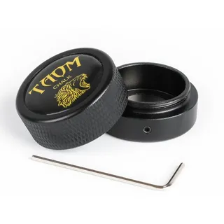 yeuek TAOM Pool Kreidehalter Runde Form Praktisches Werkzeug Billard Zubehör Magnetische Mini Kreide Tip Case Container Runde Box Billard