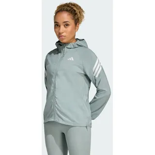 adidas Women's ADI365 Running Iconic Hooded Jacket, Wonder Sage, S