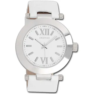 Oozoo Herren Armbanduhr Vintage Series Analog Leder weiß UOC5755A