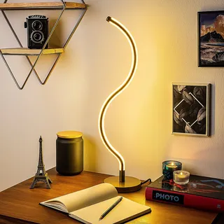 Opviq, Ylan - 13277, Tischlampe, METALLKÖRPER, Gold, 13 x 13 x 57 cm - Gold