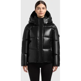 khujo Steppjacke »DEVINA2 SHINY« mit Kapuze, abnehmbare Kapuze, Windschutzblende mit Magnetverschluss