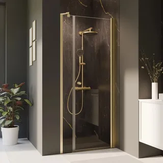 Breuer Elana 2.0 Duschtür rechts 200 x 120 cm gold Klarglas