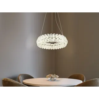 GLOBO Lighting Hängeleuchte DIANN DH 60x150 cm chrom Hängelampe Pendelleuchte - Silber