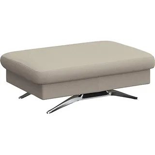 flexlux Pouf Glow Sitzhocker Leder 95 x 81 x 65 cm Weiß