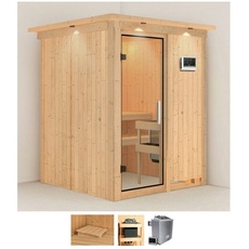 Bild von Sauna »Norma«, (Set), 9 KW-Ofen mit externer Steuerung beige