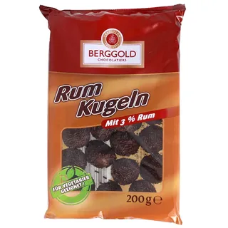 Berggold Streuselkugeln Rumkugeln mit 3 Prozent Rum vegetarisch