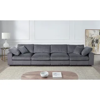 OTTO home »Bennid, XXL-Modulsofa mit vielen individuellen Stellmöglichkeiten« inklusive 2 großen & 2 kleinen Zierkissen im flauschigen Cord,