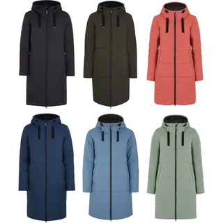 ELKLINE COMFORT Damen Steppmantel Vegan, Größe:40, Farbe:Darkblue - Blau