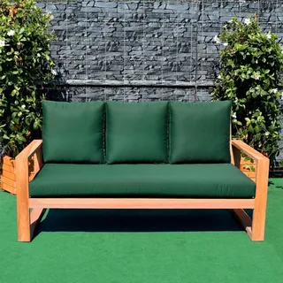 Sitzpolster 162cm x 69cm für Gartensofa Treviso TB-1067 Grün - Grün