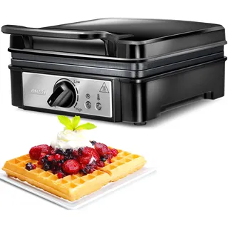 MPM MGO24 Waffeleisen Schwarz