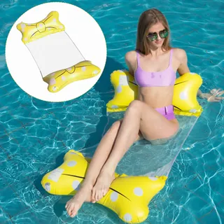 Aufblasbare Wasserhängematte, Wasserhängematte Luftmatratze Pool, 4 in1 Wasser Hängematte Loungesessel Pool, Pool Aufblasbar Luftmatratze Wasser Hängematte für Erwachsene und Kinder