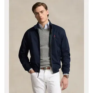 Polo Ralph Lauren für Herren. 710923261002 Bedford-Jacke aus marineblauem Twill (XXL), Lässig, Baumwolle, Langarm