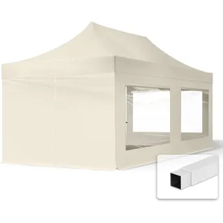 Faltpavillon Economy 3 x 6 m inkl. 4 Seitenteile creme 59050