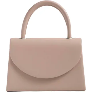 Michelle Moon Handtasche Damen Klein Elegant mit Glitzer | Abendtasche Beige | Clutch Beige für Hochzeit, Party und besondere Anlässe | Handtasche Beige Elegant mit abnehmbarer Schulterkette