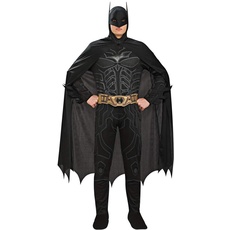 Rubie's FBA_RU888630LG 3 880671 L - Deluxe Batman Erwachsene Kostüm, Größe L, Schwarz