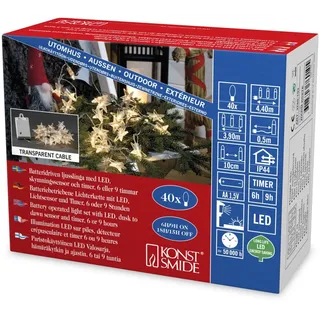 Konstsmide LED Lichterkette Acrylsterne 4 m Warmweiß