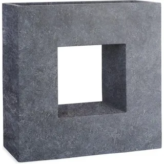 Pflanzwerk Pflanzkübel Vista Premium Frostbeständig Lava 66 cm Anthrazit