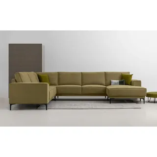 OTTO home »OLAND U-Form, XXL, B: 342 cm, Skandi-Design« Skandi-Design in Struktur, Flachgewebe, Luxus-Microfaser, Boucle,