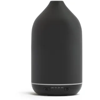 SALKING Aroma Diffuser Keramik Diffusor für Ätherische Öle - 200ML Duftöl Raumdiffusor Ultraschall BPA-Frei Schwarz mit Einstellbarem Nebelmodus, Automatisch Power-Off für Zuhause Büro Yoga