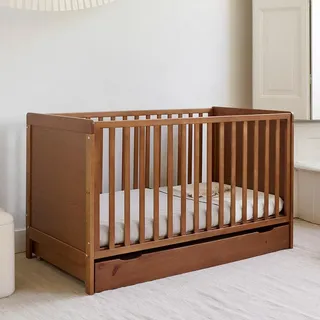 Petite Amélie MITWACHSENDES BABYBETT «NUAGE» | 70 X 140 CM | WALNUSS 70x140-Nuage-Walnut-Massivholz - Braun