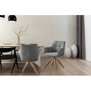 Kayoom Polsterstuhl Dian 325 Polyester grau