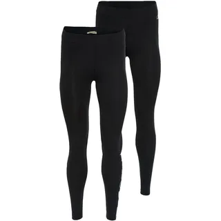 Leggings OCEAN SPORTSWEAR, Damen, Gr. 48, N-Gr, schwarz, Single Jersey, Obermaterial: 95% Baumwolle, 5% Elasthan, unifarben, eng lang, Hosen Leggings, mit Kontraststreifen und Logodruck