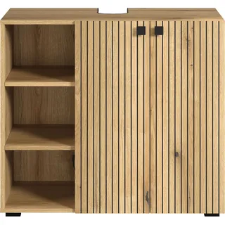 trendteam Bad Waschbeckenunterschrank Pure Bliss Evoke Eiche B/H/T ca. 90/79/53 cm