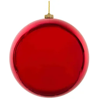 Weihnachtskugeln Christbaumkugeln XXL aus Kunststoff rot O25cm, 1 Stk.