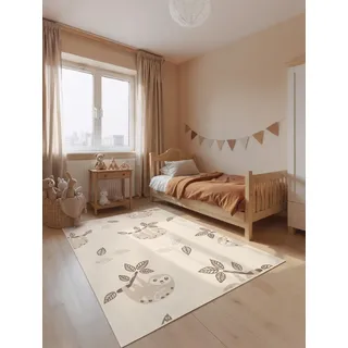 HANSE HOME Relaxio Kinderteppich 200 x 290 cm Beige/Weiß