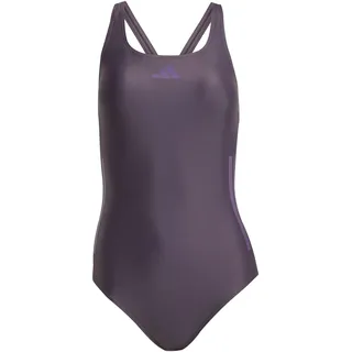 adidas 3 Stripes C-back Swimsuit, Aurora black-aurora plum, 38