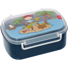 Bild 25004 Brotzeitbox Sammy Samoa Lunchbox BPA-frei Mädchen und Jungen empfohlen ab 2 Jahren blau, 17 x 11 x 7 cm