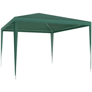tectake Pavillon Farah, wasserdicht, grün , Grün , Kunststoff , Quadratisch , 300x250x300 cm , Sonnenschutz, Pavillons