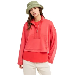 Sweatshirt ROXY "Stars Catcher", Damen, Gr. L, rosa (hibiscus), Obermaterial: 55% Baumwolle, 25% Baumwolle, 20% Polyester., Sweatshirts Sweatshirt