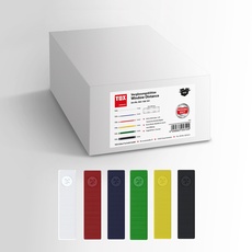 TOX Window Distance Verglasungsklötze Sortiment 600 tlg., mehrfarbige Distanzklötze aus Kunststoff, belastbar bis 3 Tonnen, Polypropylen, je Größe 100 Stk., 1 Karton, 065100101