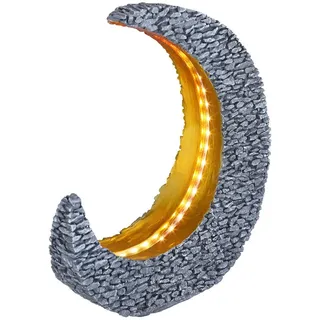 GLOBO Solarleuchte Kunststoff steingrau, 25Xled Solarleuchte Kunststoff steingrau