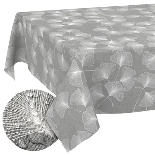 Stoff Tischdecke Tischwäsche Textil Tischtuch Baumwolle Polyester Gewebe abwaschbar pflegeleicht, in rund oval eckig Pusteblume 100x140cm Schnittkante